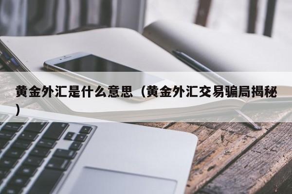 黄金外汇是什么意思（黄金外汇交易骗局揭秘）